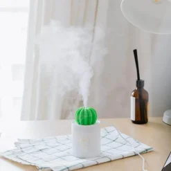 Tranquil Touch Gesundheits-Gadgets|Gesundheits- Und Entspannungstools-Kaktus-Luftbefeuchter – Ultraschall-Diffusor für ätherische Öle