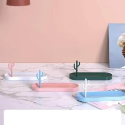 Tranquil Waters Badezimmer-Kaktus-Schreibtisch-Organizer – Kreative Aufbewahrungslösung für das Home Office