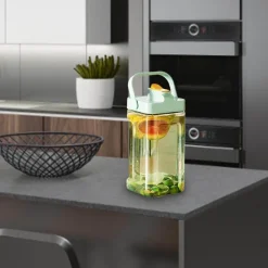 Space Savvy Küche & Esszimmer-Kaltgetränkespender - Intelligente Getränkeaufbewahrung mit Zapfhahn