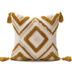 Pillow Haven Bettzeug-Kamelien-Jacquard-Kissenbezug – Luxuriöses nordisches Dekokissen für das Wohnzimmer