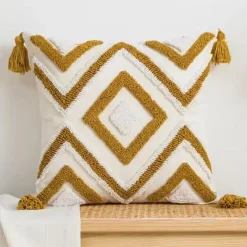 Pillow Haven Bettzeug-Kamelien-Jacquard-Kissenbezug – Luxuriöses nordisches Dekokissen für das Wohnzimmer