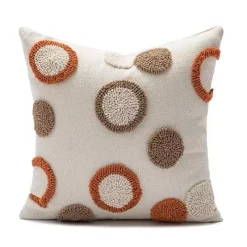 Pillow Haven Bettzeug-Kamelien-Jacquard-Kissenbezug – Luxuriöses nordisches Dekokissen für das Wohnzimmer