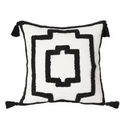 Pillow Haven Bettzeug-Kamelien-Jacquard-Kissenbezug – Luxuriöses nordisches Dekokissen für das Wohnzimmer