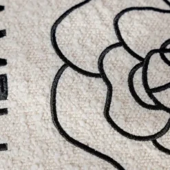 Pillow Haven Bettzeug-Kamelien-Jacquard-Kissenbezug – Luxuriöses nordisches Dekokissen für das Wohnzimmer