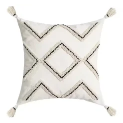 Pillow Haven Bettzeug-Kamelien-Jacquard-Kissenbezug – Luxuriöses nordisches Dekokissen für das Wohnzimmer