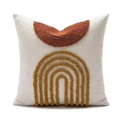 Pillow Haven Bettzeug-Kamelien-Jacquard-Kissenbezug – Luxuriöses nordisches Dekokissen für das Wohnzimmer