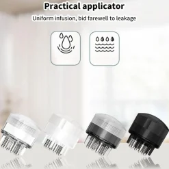 PureGlow Männerpflege|Frauenpflege-Kamm für Kopfhautmassageöl – Applikatorwerkzeug für gesundes Haar