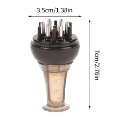 PureGlow Männerpflege|Frauenpflege-Kamm für Kopfhautmassageöl – Applikatorwerkzeug für gesundes Haar