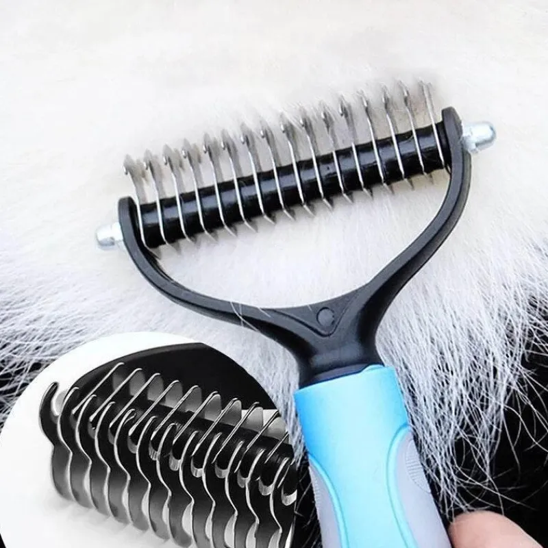 Furendo Haustierzubehör|Reinigungswerkzeuge Für Haustiere-Kamm zum Trimmen von Tierhaaren – Pflegewerkzeug für Hunde und Katzen