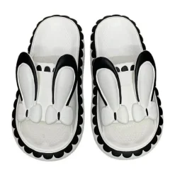 Damen Wilderness Haven Damenschuhe|Outdoor-Artikel-Kaninchen-Hausschuhe für Damen – süße, bequeme Schuhe mit niedrigem Keilabsatz