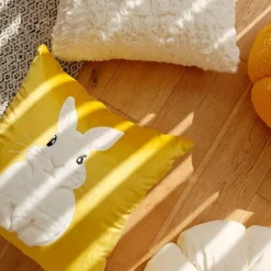 Cozy Cushions Bettzeug-Kaninchen-Kissenbezug - Dekorativer Hasenkissenbezug