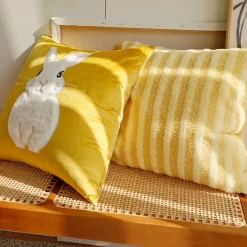 Cozy Cushions Bettzeug-Kaninchen-Kissenbezug - Dekorativer Hasenkissenbezug