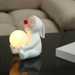 Bright Accents Beleuchtung-Kaninchen-Nachtlampe – Niedliche Kinderzimmer-Dekorbeleuchtung