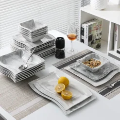 Elegance at the Table Küche & Esszimmer-Kari Porzellan Tafelservice - Elegantes Geschirr für die gesellige Runde