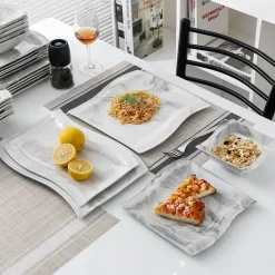 Elegance at the Table Küche & Esszimmer-Kari Porzellan Tafelservice - Elegantes Geschirr für die gesellige Runde