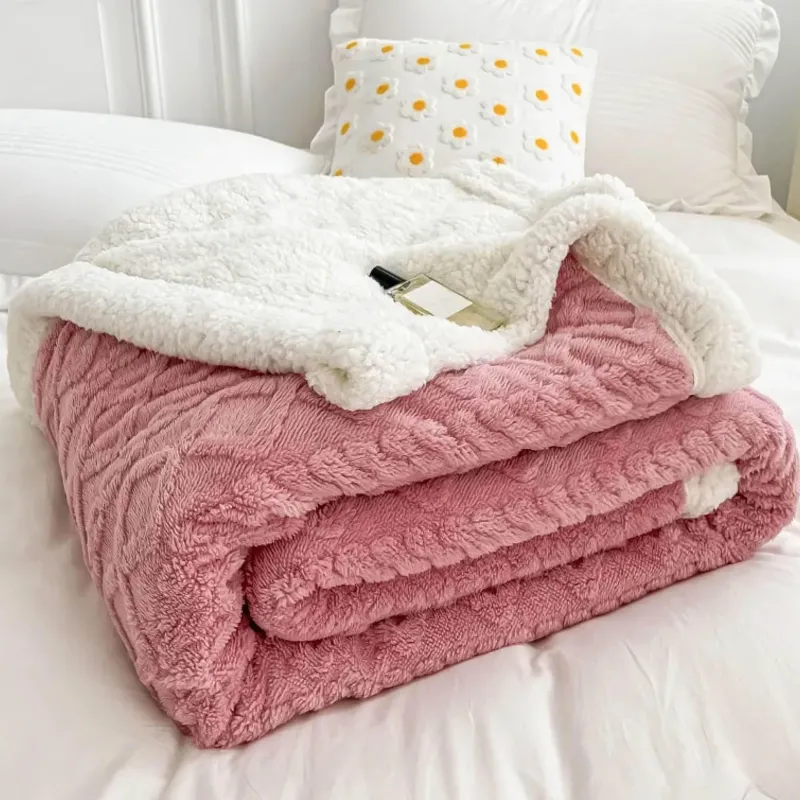 Cozy Haven Bettzeug-Karierte Überwurfdecke – Gemütlicher Wohndekor-Akzent