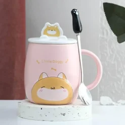 The Cozy Mug Küche & Esszimmer-Katzenbecher-Set – süße Cartoon-Kaffeetassen