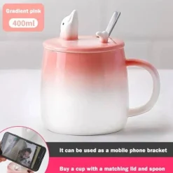 The Cozy Mug Küche & Esszimmer-Katzenbecher-Set – süße Cartoon-Kaffeetassen