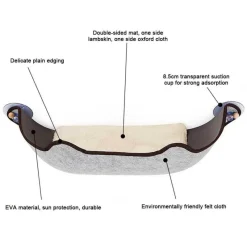 Decor Haustierzubehör|Haustierbetten-Katzenfensterhängematte – Gemütliches Haustierbett für Katzen