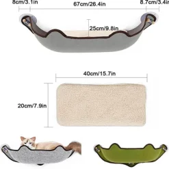 Decor Haustierzubehör|Haustierbetten-Katzenfensterhängematte – Gemütliches Haustierbett für Katzen