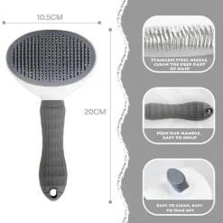 Furendo Haustierzubehör|Reinigungswerkzeuge Für Haustiere-Katzenhaarentfernungsbürste – Haustierpflegewerkzeug zur Fellreinigung