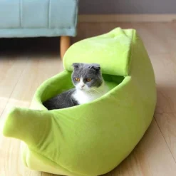 Decor Haustierzubehör|Haustierbetten-Katzenhaus aus Bananenschale – Gemütlicher Unterschlupf für Haustiere in 4 Farben