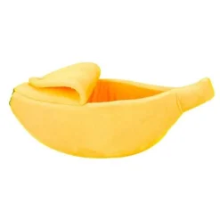 Decor Haustierzubehör|Haustierbetten-Katzenhaus aus Bananenschale – Gemütlicher Unterschlupf für Haustiere in 4 Farben