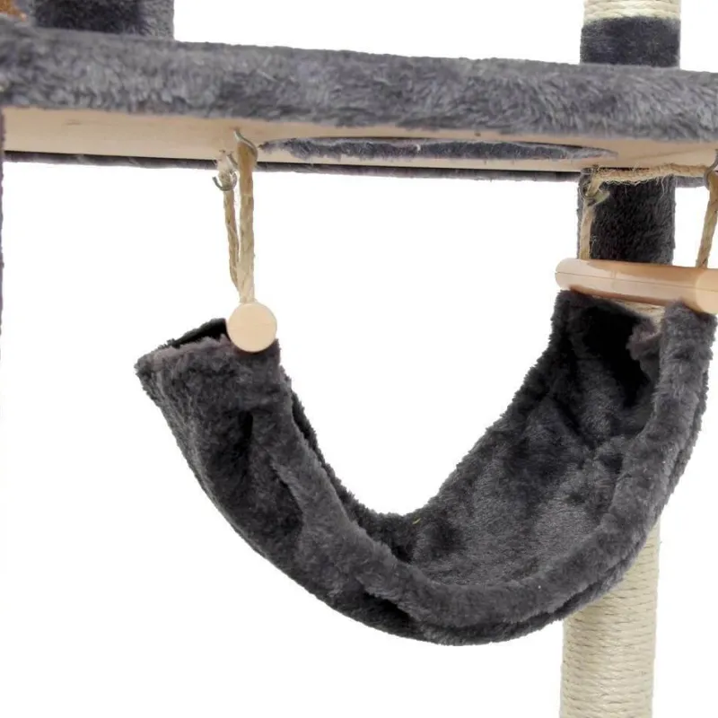 Furendo Haustierzubehör|Reinigungswerkzeuge Für Haustiere-Katzenkletterbaum aus Holz – Aktivitätsstruktur für kleine Haustiere