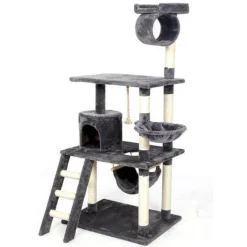 Furendo Haustierzubehör|Reinigungswerkzeuge Für Haustiere-Katzenkletterbaum aus Holz – Aktivitätsstruktur für kleine Haustiere