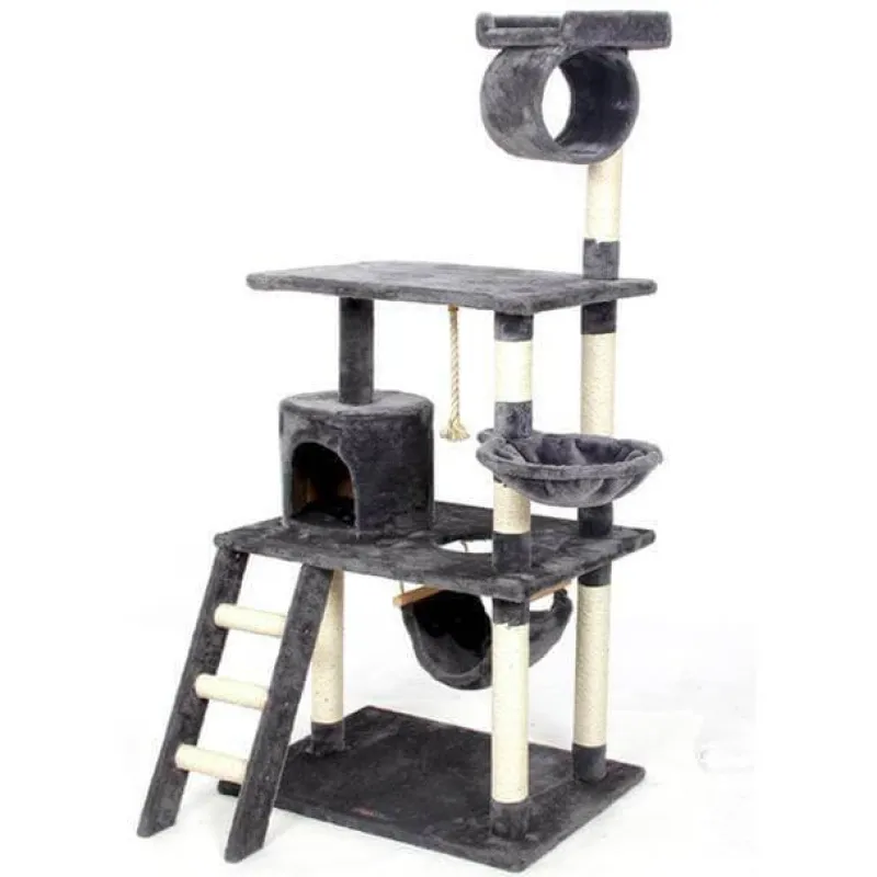 Furendo Haustierzubehör|Reinigungswerkzeuge Für Haustiere-Katzenkletterbaum aus Holz – Aktivitätsstruktur für kleine Haustiere