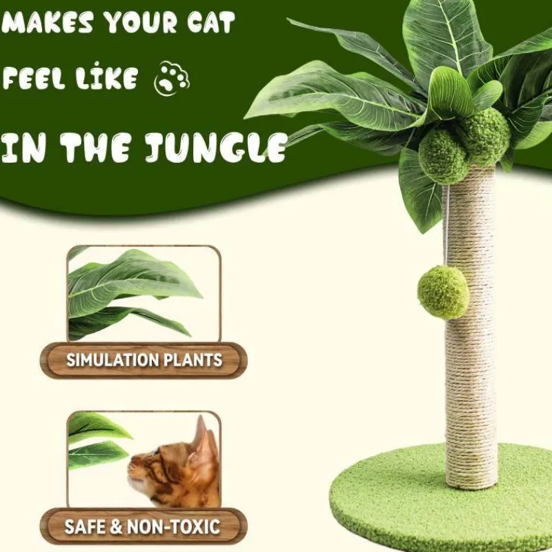 TailTrend Haustierzubehör|Reinigungswerkzeuge Für Haustiere-Katzenkratzbaum für den Innenbereich – Katzenkratzbaum für aktive Katzen