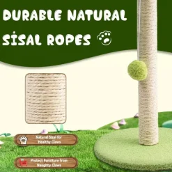 TailTrend Haustierzubehör|Reinigungswerkzeuge Für Haustiere-Katzenkratzbaum für den Innenbereich – Katzenkratzbaum für aktive Katzen