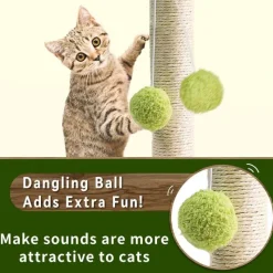 TailTrend Haustierzubehör|Reinigungswerkzeuge Für Haustiere-Katzenkratzbaum für den Innenbereich – Katzenkratzbaum für aktive Katzen