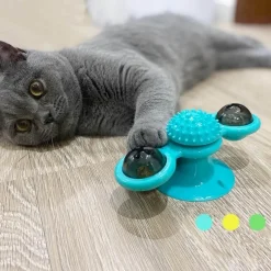 TailTrend Haustierzubehör|Haustierspielzeug-Katzenmassage-Windmühlenspielzeug – Interaktives drehbares Haustierspielzeug