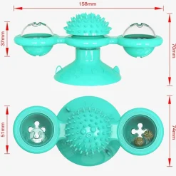 TailTrend Haustierzubehör|Haustierspielzeug-Katzenmassage-Windmühlenspielzeug – Interaktives drehbares Haustierspielzeug