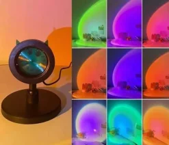 The Gilded Nest Gadgets Für Zuhause|Beleuchtung-Katzenohren-Sonnenuntergangslampe – Süßes Nachtlicht für den Schreibtisch