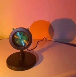 The Gilded Nest Gadgets Für Zuhause|Beleuchtung-Katzenohren-Sonnenuntergangslampe – Süßes Nachtlicht für den Schreibtisch