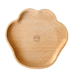 The Cozy Mug Küche & Esszimmer-Katzenpfoten-Holzuntersetzer - Süßes Tier-Trinkgeschirr