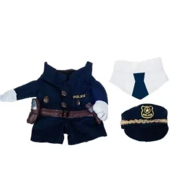 Decor Haustierzubehör-Katzenpolizeikostüm – Lustiges Halloween-Outfit für Haustiere