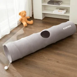 TailTrend Haustierspielzeug-Katzentunnelspielzeug – Zusammenklappbares interaktives Spiel für Kätzchen