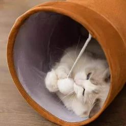 TailTrend Haustierspielzeug-Katzentunnelspielzeug – Zusammenklappbares interaktives Spiel für Kätzchen