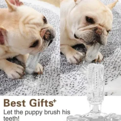 Furendo Haustierzubehör|Reinigungswerkzeuge Für Haustiere-Kauspielzeug für Hunde aus Naturkautschuk – Zahnreiniger für Haustiere