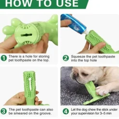 Furendo Haustierzubehör|Reinigungswerkzeuge Für Haustiere-Kauspielzeug für Hunde aus Naturkautschuk – Zahnreiniger für Haustiere