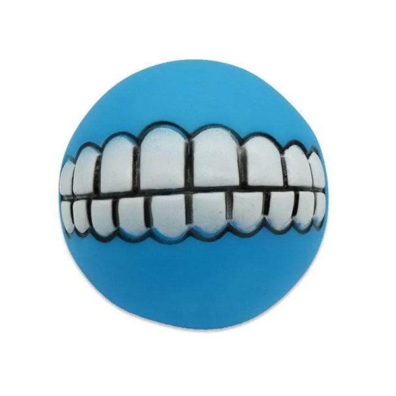 TailTrend Haustierzubehör|Haustierspielzeug-Kauspielzeug für Hunde mit Smiley-Motiv aus Gummi – Lustiges Kauspielzeug für Haustiere