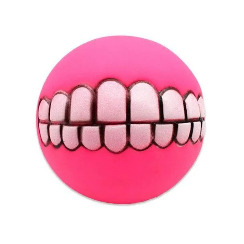 TailTrend Haustierzubehör|Haustierspielzeug-Kauspielzeug für Hunde mit Smiley-Motiv aus Gummi – Lustiges Kauspielzeug für Haustiere