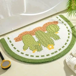 The Blissful Bath Badezimmer-Kawaii Florale Fußmatte - Süße rutschfeste Matte für drinnen und draußen