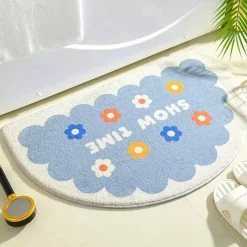 The Blissful Bath Badezimmer-Kawaii Florale Fußmatte - Süße rutschfeste Matte für drinnen und draußen