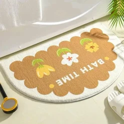The Blissful Bath Badezimmer-Kawaii Florale Fußmatte - Süße rutschfeste Matte für drinnen und draußen
