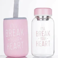 Feast u0026 Flair Küche & Esszimmer-Kawaii Tier-Wasserflasche mit Hülle – Süße Trinklösung für draußen