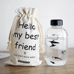 Feast u0026 Flair Küche & Esszimmer-Kawaii Tier-Wasserflasche mit Hülle – Süße Trinklösung für draußen